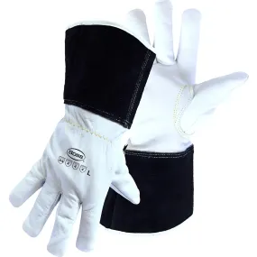 Boss 1JL4061CGX Premium Grade Top Grain Goatskin Leather Drivers Glove with Aramid Blended Lining - Gauntlet Cuff