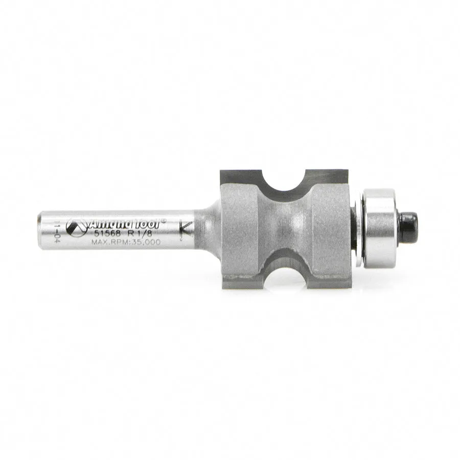 Bullnose Router Bit | 9⁄64 Radius x 21⁄32 Dia x 3⁄4 x 1⁄4" Shank | 51568 | 738685515686