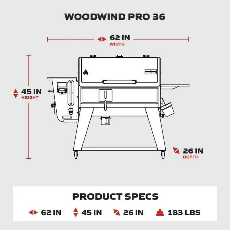 Camp Chef Woodwind Pro 36" WiFi Pellet Grill