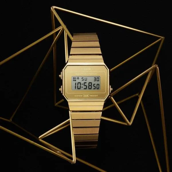 Casio Vintage Digital Watch A700WEVG-9AV Vintage Gold