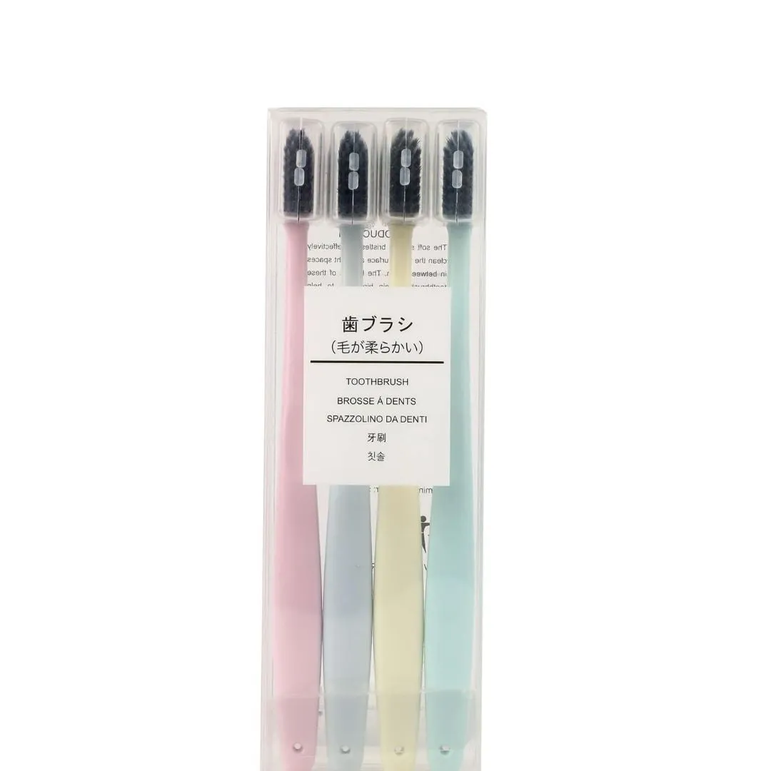 CHARCOAL TOOTHBRUSH_(SET OF 4)