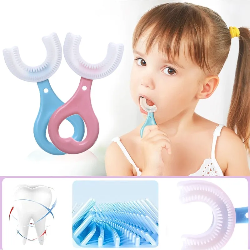 Children's 360 Degree U-shaped Child Toothbrush