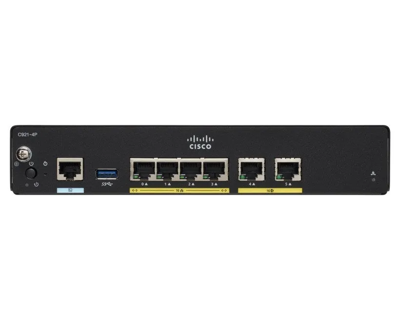 Cisco C927-4P Wired Router Gigabit Ethernet Black