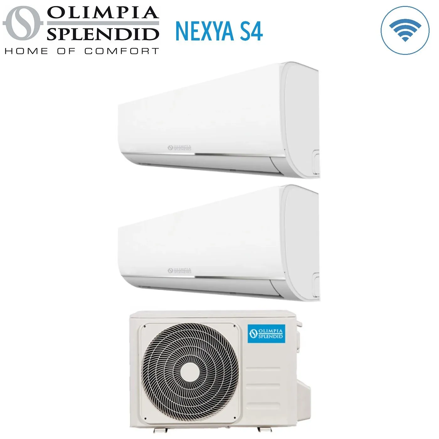 Climatizzatore Condizionatore Olimpia Splendid Dual Split Inverter serie NEXYA S4 9 12 con OS-CEMYH18EI R-32 Wi-Fi Integrato 9000 12000