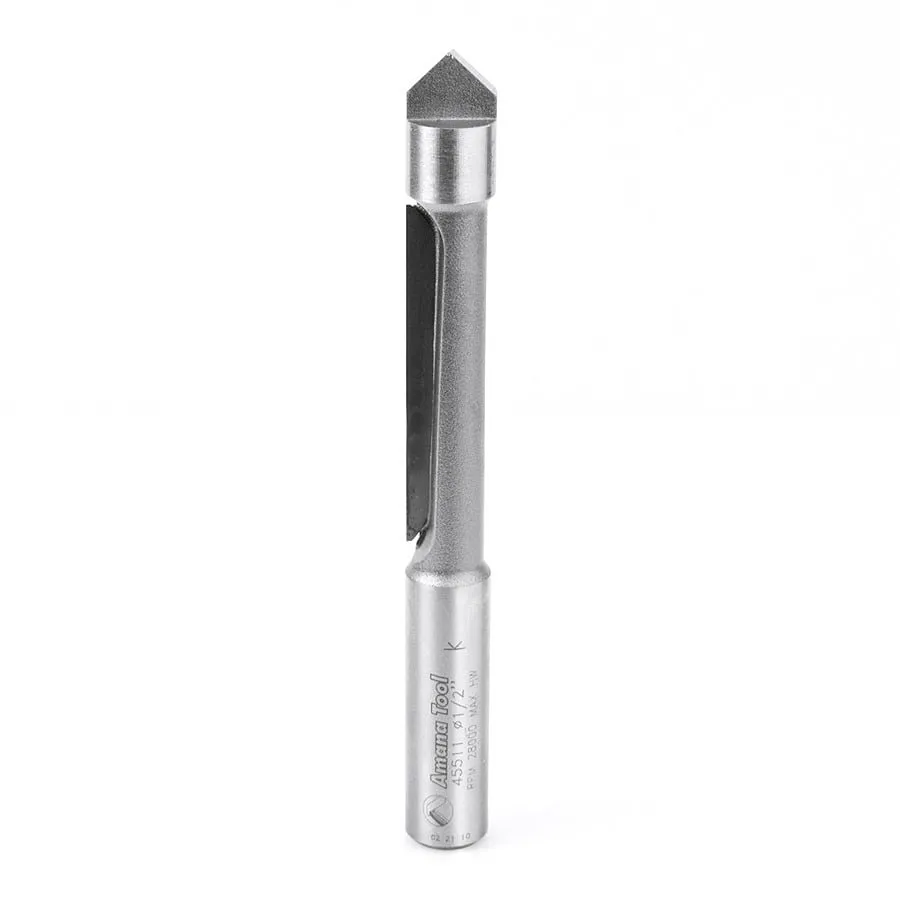 Concave Grind Router Bit | 1⁄2 Dia x 2 x 1⁄2" Shank | 45511 | 738685455111