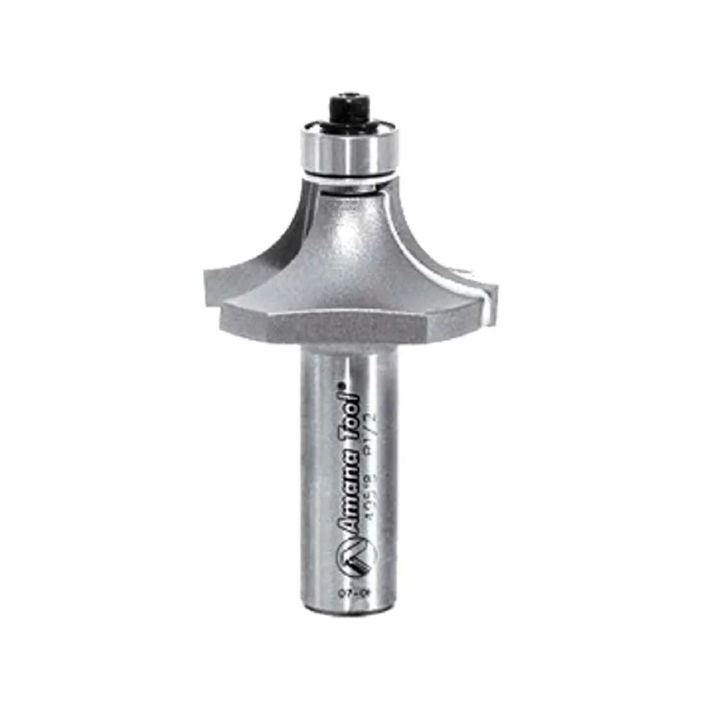 Corner Rounding Router Bit | 1 Radius x 2 1⁄2 Dia x 1 1⁄4 x 1⁄2"Shank | 49522 | 738685895221