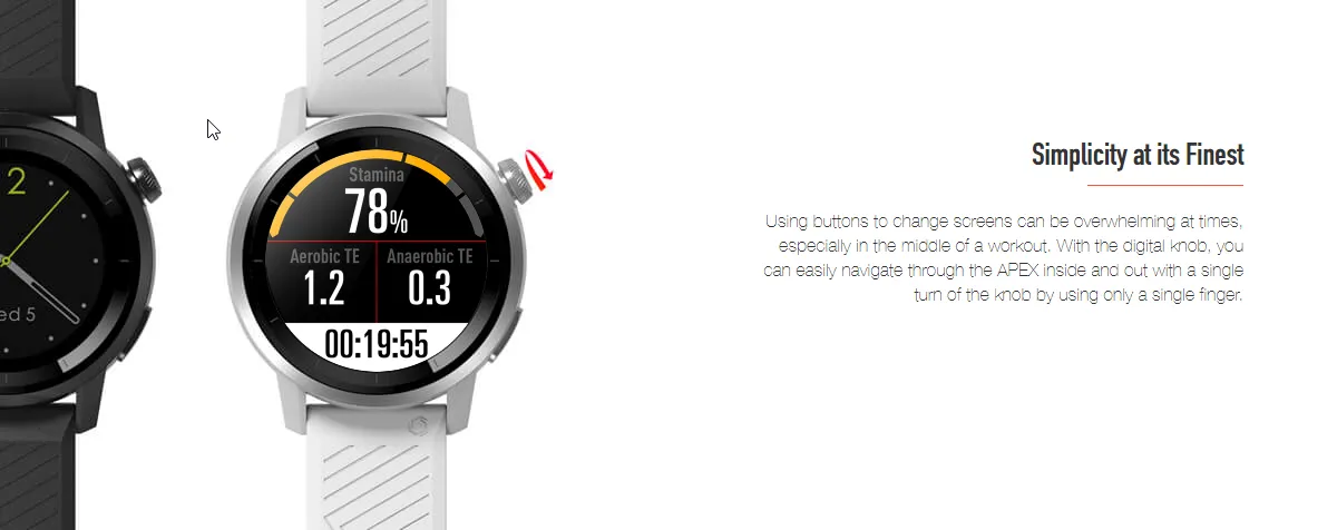 Coros Apex 46mm Multisport GPS Watch - White