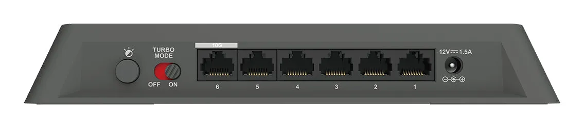 D-LINK DMS-106XT Multi-Gigabit Unmanaged Network Switch