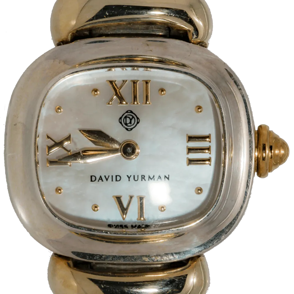 David Yurman Thoroughbred Cable 2-Row Sterling Silver & 14K Gold Watch