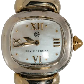 David Yurman Thoroughbred Cable 2-Row Sterling Silver & 14K Gold Watch