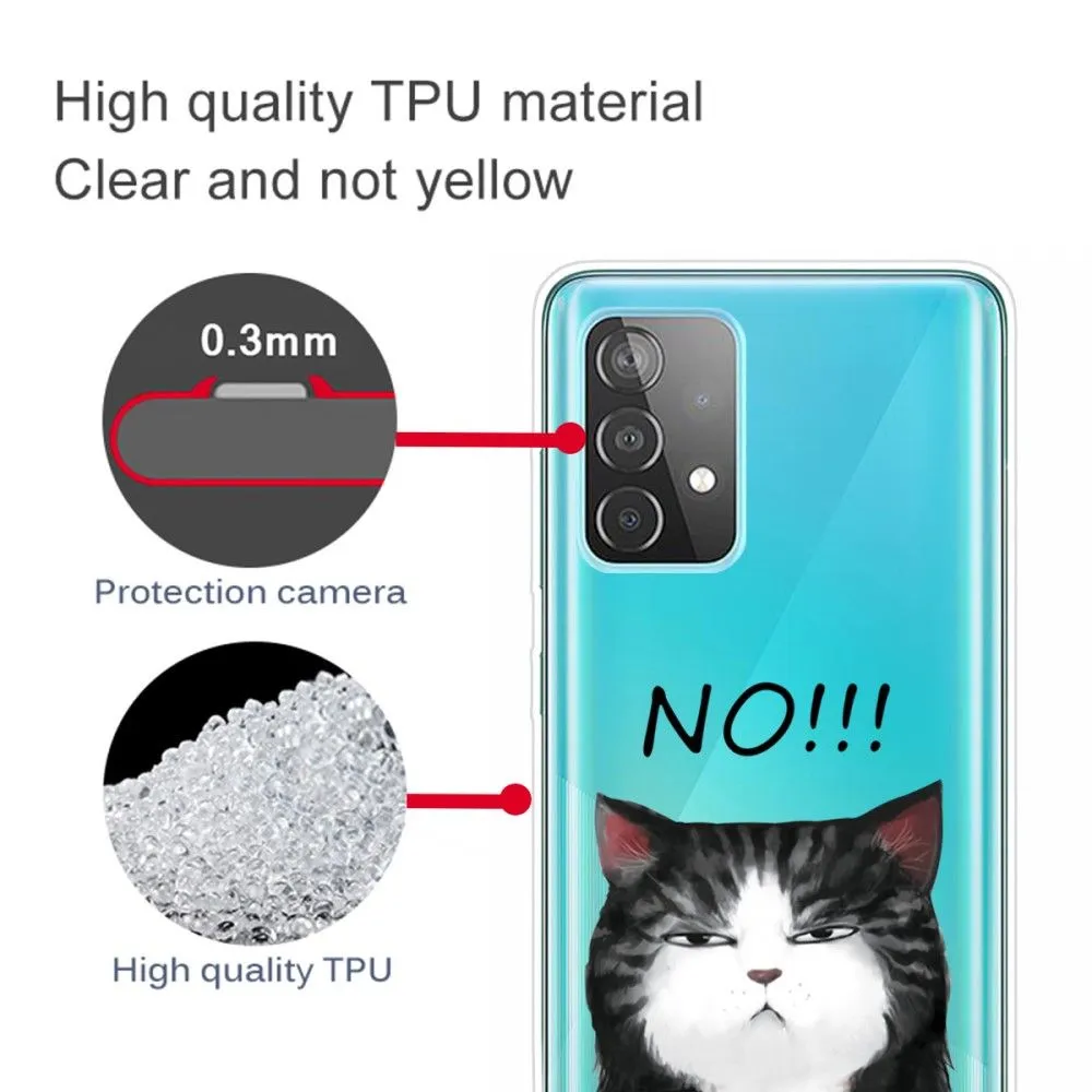 Deco Samsung Galaxy A13 4G case - Cat says NO