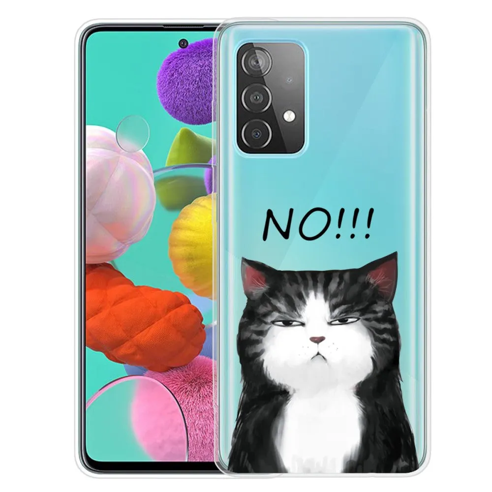 Deco Samsung Galaxy A13 4G case - Cat says NO