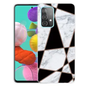 Deco Samsung Galaxy A73 case - Fragment Black and White Marble