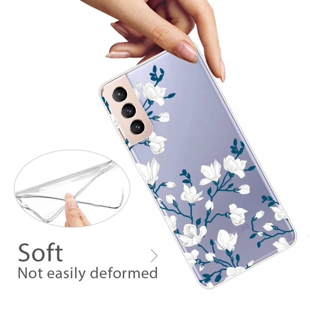 Deco Samsung Galaxy S22 case - White Flowers