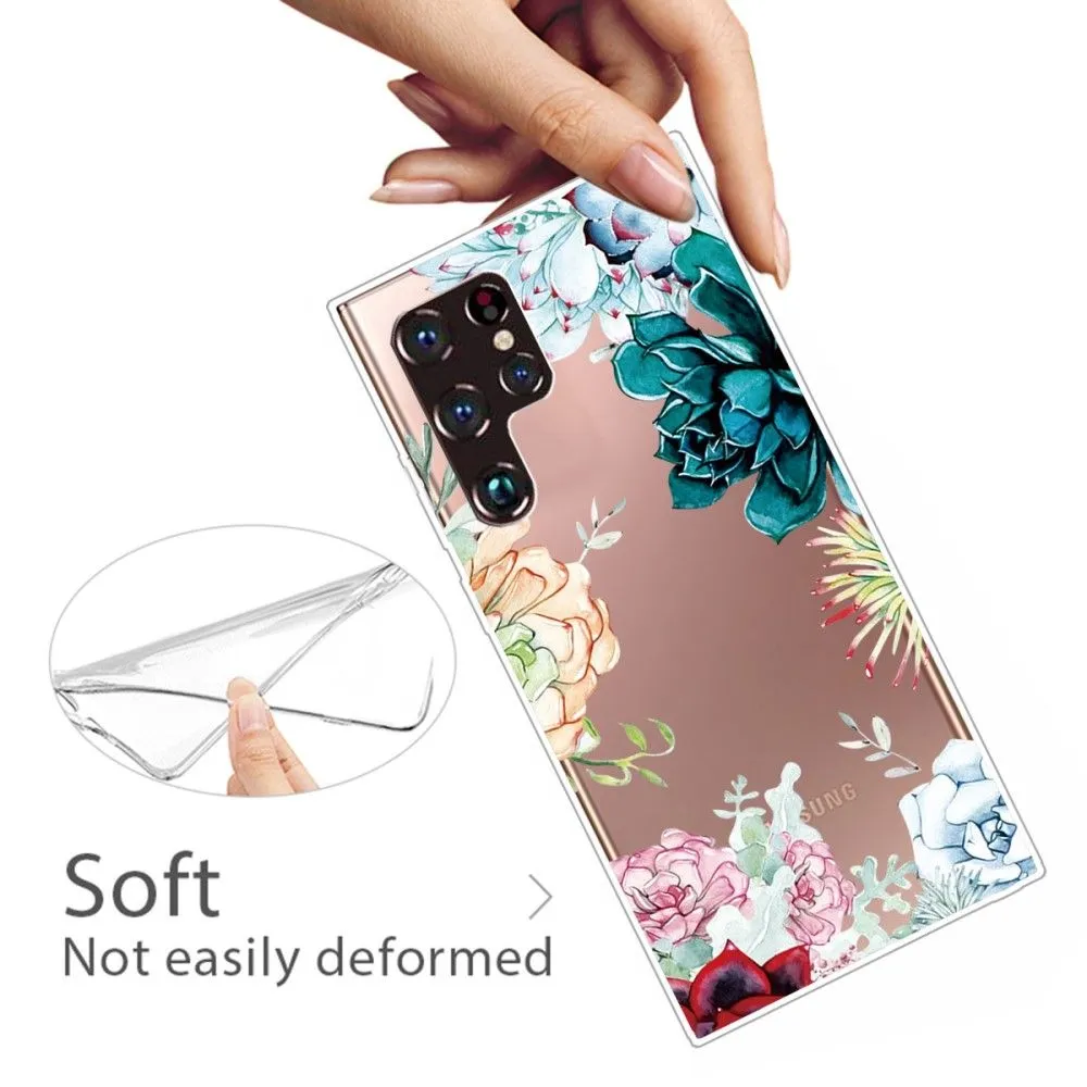 Deco Samsung Galaxy S22 Ultra case - Peony