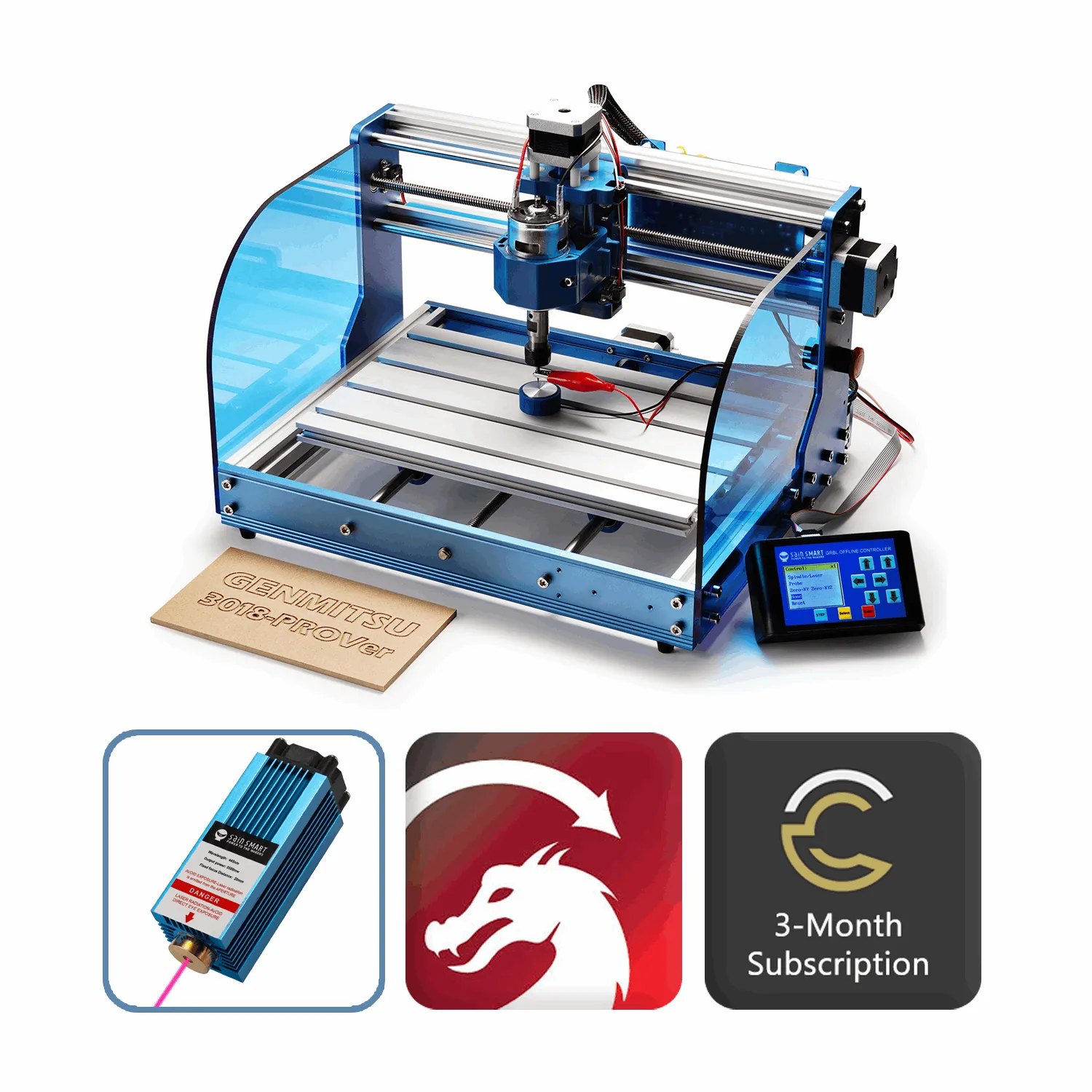 [Discontinued] 3018-PROVer Laser Machine Special Bundle CNC Router Kit