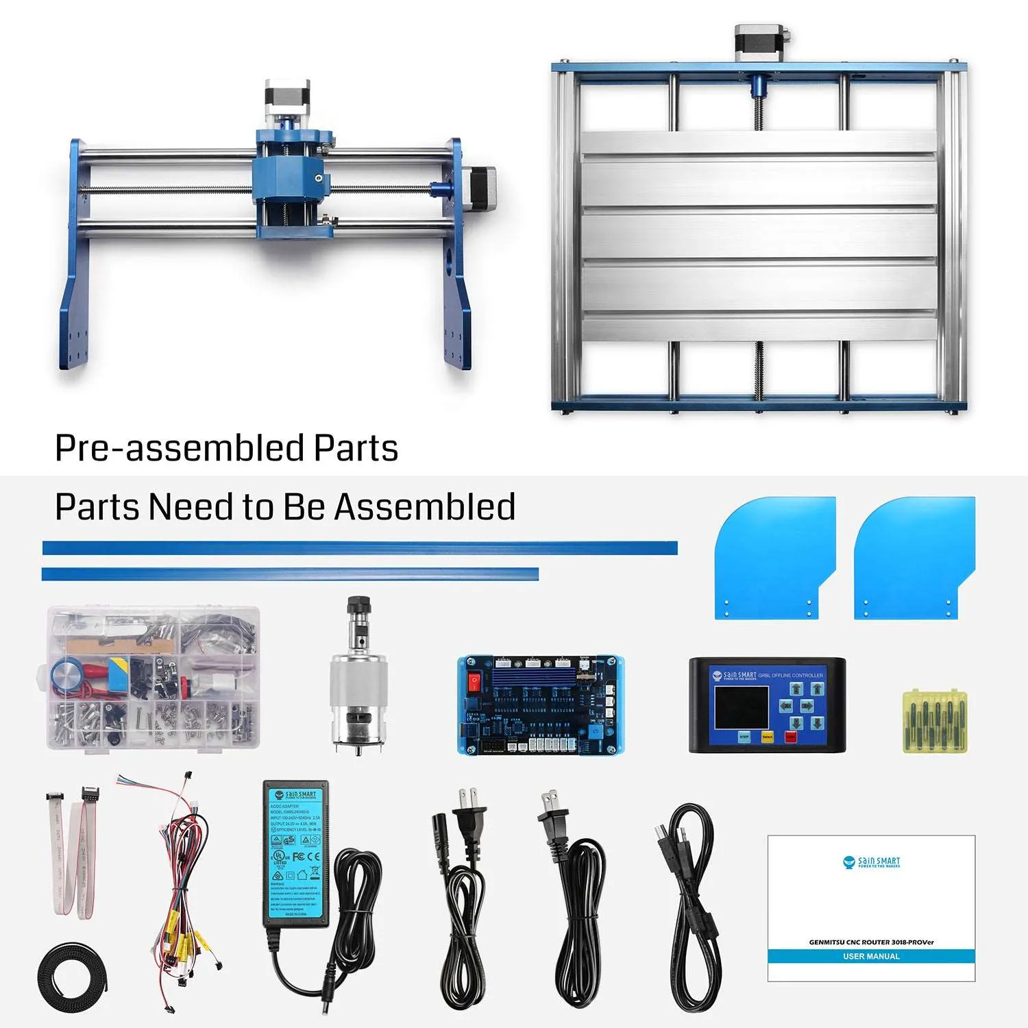 [Discontinued] 3018-PROVer Laser Machine Special Bundle CNC Router Kit