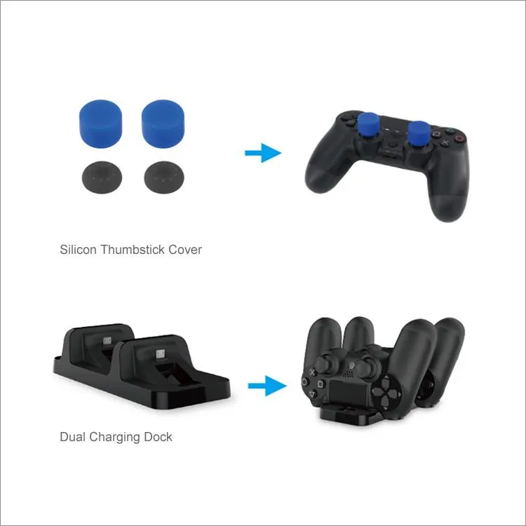 DOBE Protective Pack 5 IN 1 For PS4 TP4-18101