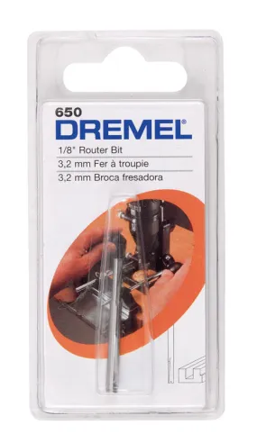 Dremel 1/8 in. X 1-1/2 in. L High Speed Steel High Speed Router Bit 1 pk