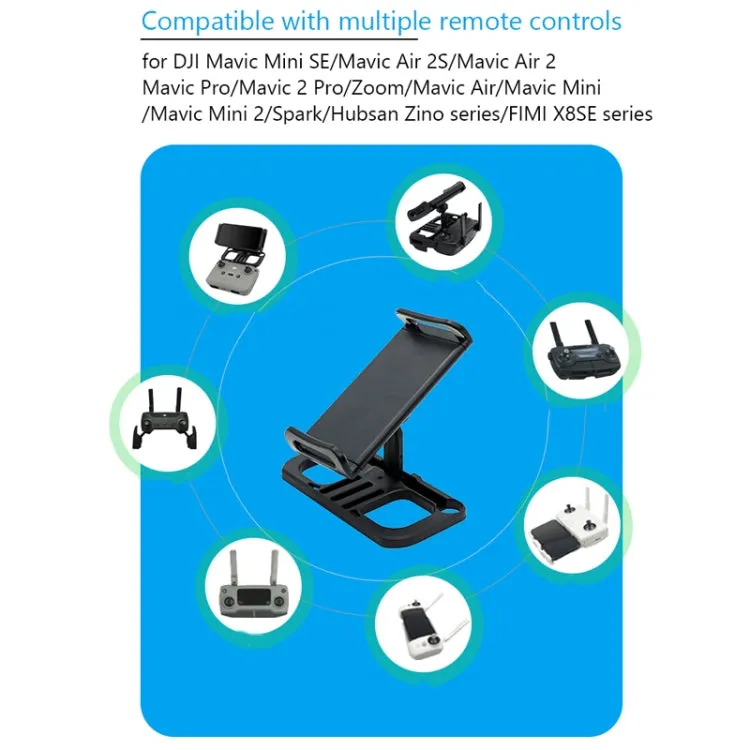 Drone Remote Controller Holder Tablet Extended Bracket Clip With Lanyard & 8 Pin Line