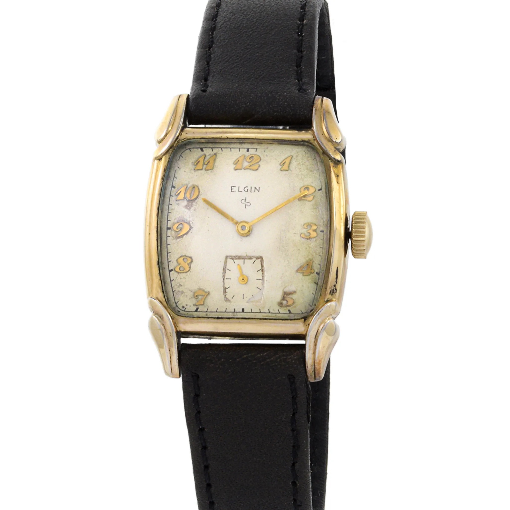 Elgin Tank Watch 1950's Gold Plate