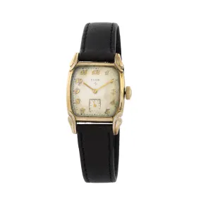 Elgin Tank Watch 1950's Gold Plate