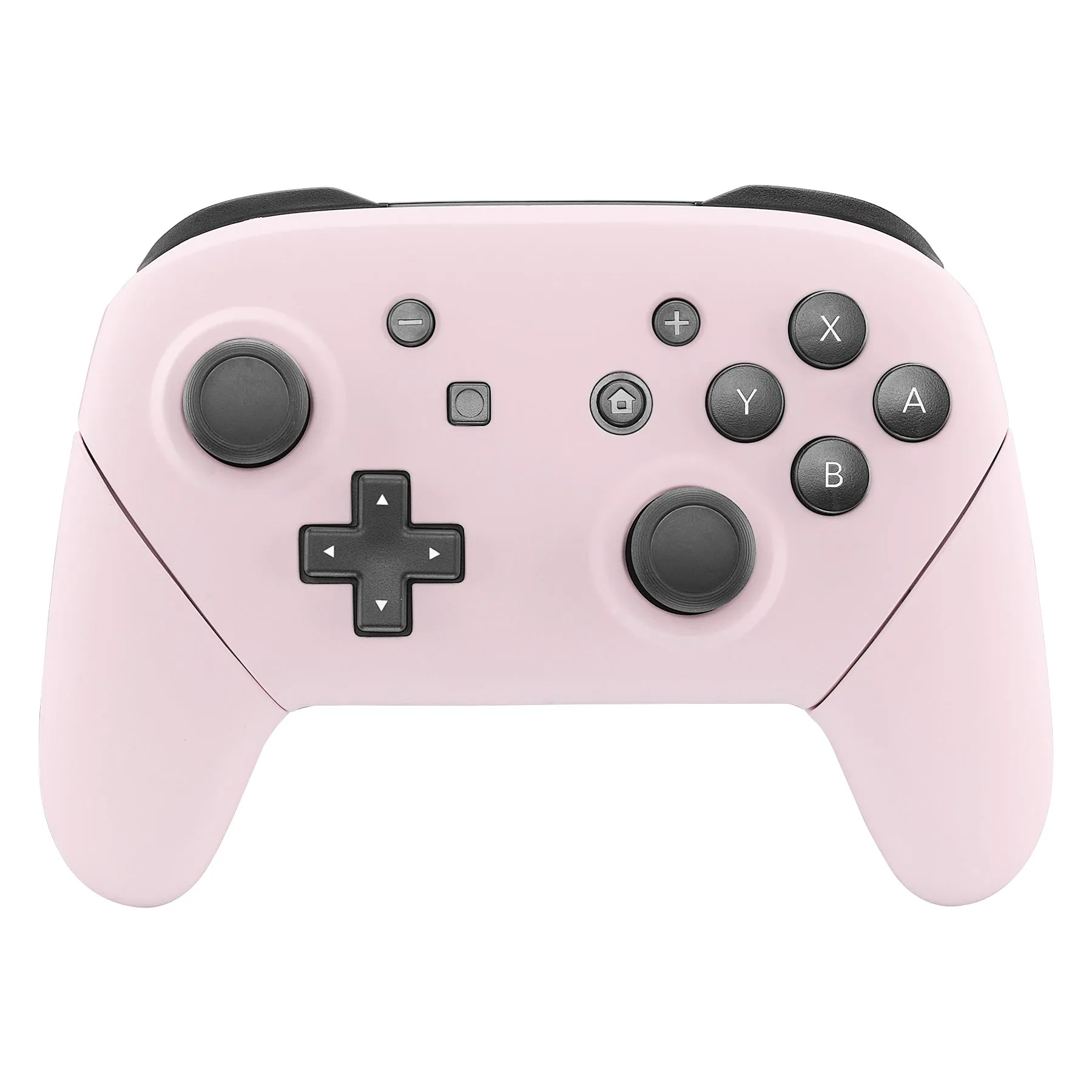 eXtremeRate Cherry Blossoms Pink Faceplate Backplate Handles for Nintendo Switch Pro Controller, DIY Replacement Grip Housing Shell Cover for Nintendo Switch Pro - Controller NOT Included - FRP307