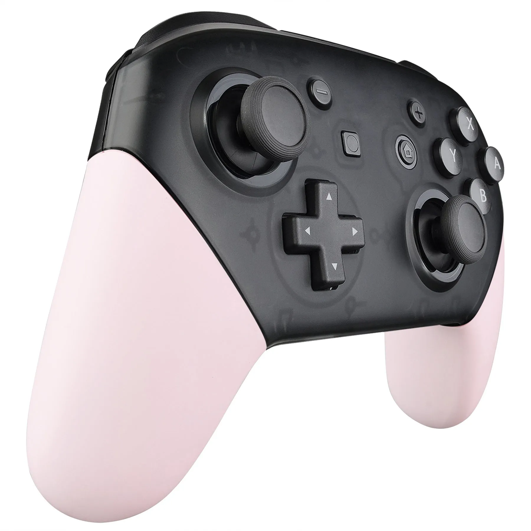 eXtremeRate Cherry Blossoms Pink Replacement Handle Grips for Nintendo Switch Pro Controller, DIY Hand Grip Shell for Nintendo Switch Pro - Controller NOT Included - GRP307