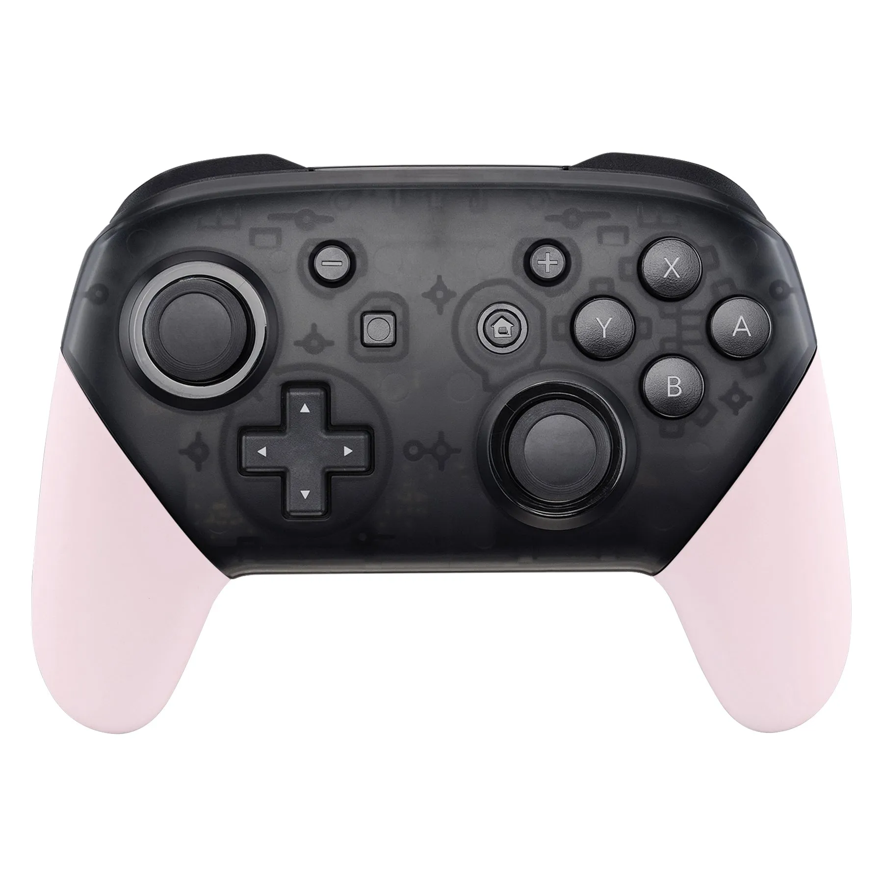 eXtremeRate Cherry Blossoms Pink Replacement Handle Grips for Nintendo Switch Pro Controller, DIY Hand Grip Shell for Nintendo Switch Pro - Controller NOT Included - GRP307