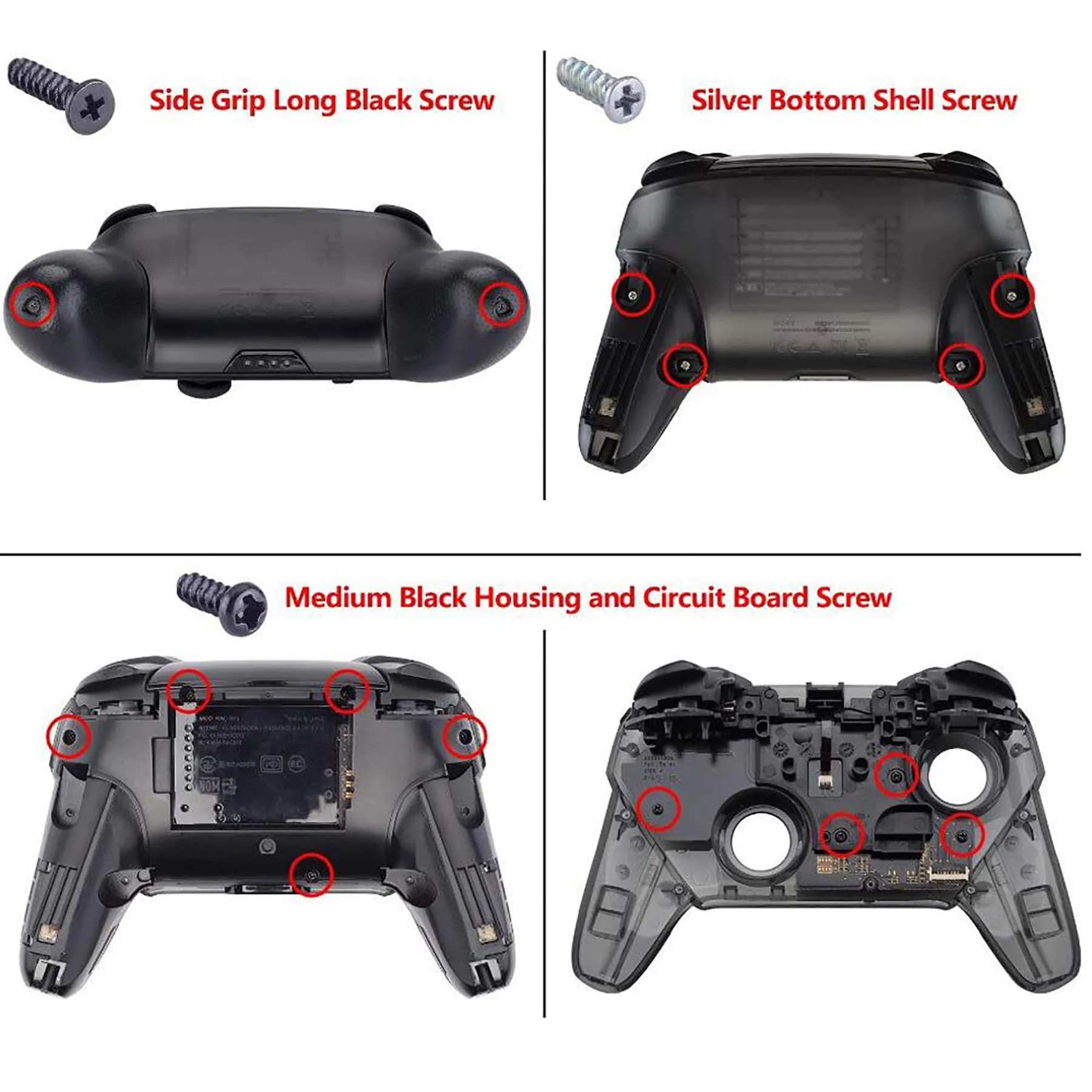 eXtremeRate Dark Grayish Violet Faceplate Backplate Handles for NS Switch Pro Controller, Soft Touch DIY Replacement Grip Housing Shell Cover for NS Switch Pro - Controller NOT Included - FRP328