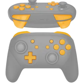 eXtremeRate DIY Replacement Full Set Buttons for Nintendo Switch Pro Controller - Caution Yellow - KRP318