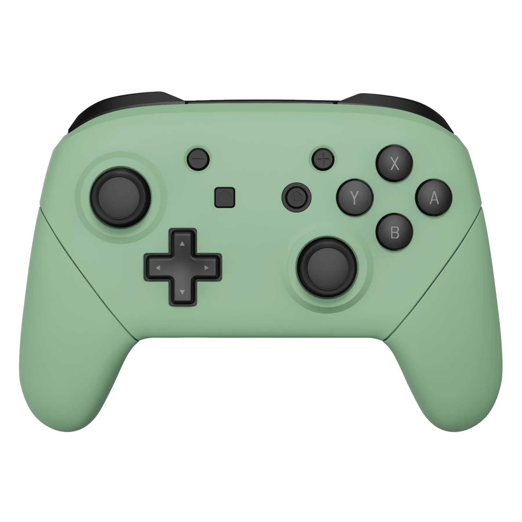 eXtremeRate Matcha Green Faceplate Backplate Handles for NS Switch Pro Controller, DIY Replacement Grip Housing Shell Cover for NS Switch Pro - Controller NOT Included - FRP339