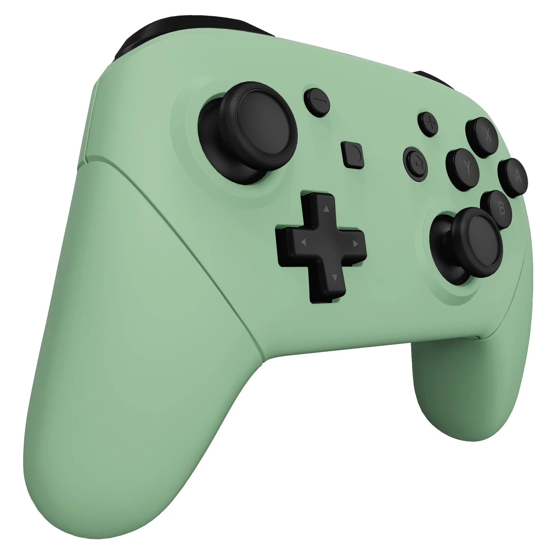 eXtremeRate Matcha Green Faceplate Backplate Handles for NS Switch Pro Controller, DIY Replacement Grip Housing Shell Cover for NS Switch Pro - Controller NOT Included - FRP339