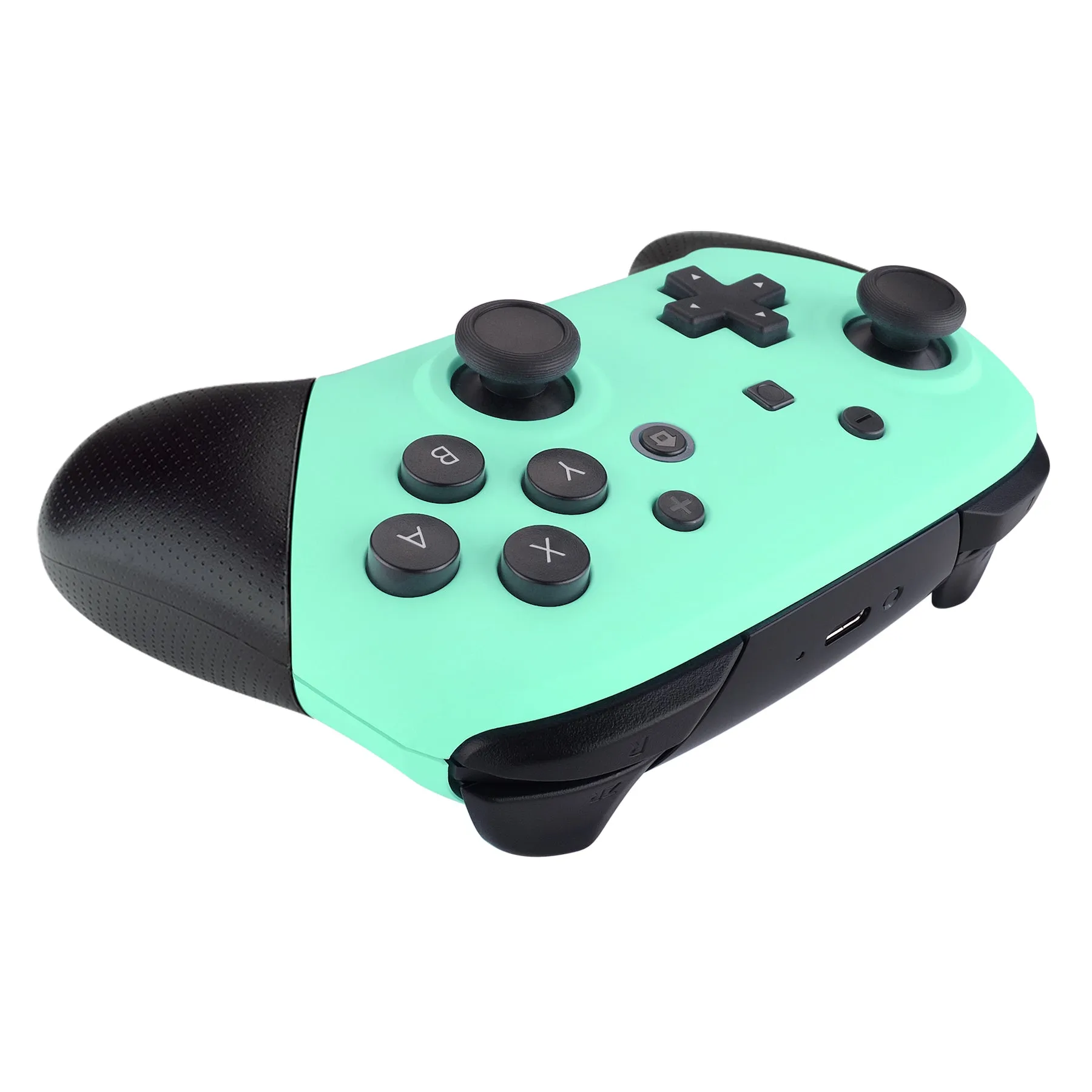 eXtremeRate Mint Green Faceplate and Backplate for Nintendo Switch Pro Controller, DIY Replacement Shell Housing Case for Nintendo Switch Pro - Controller NOT Included - MRP309