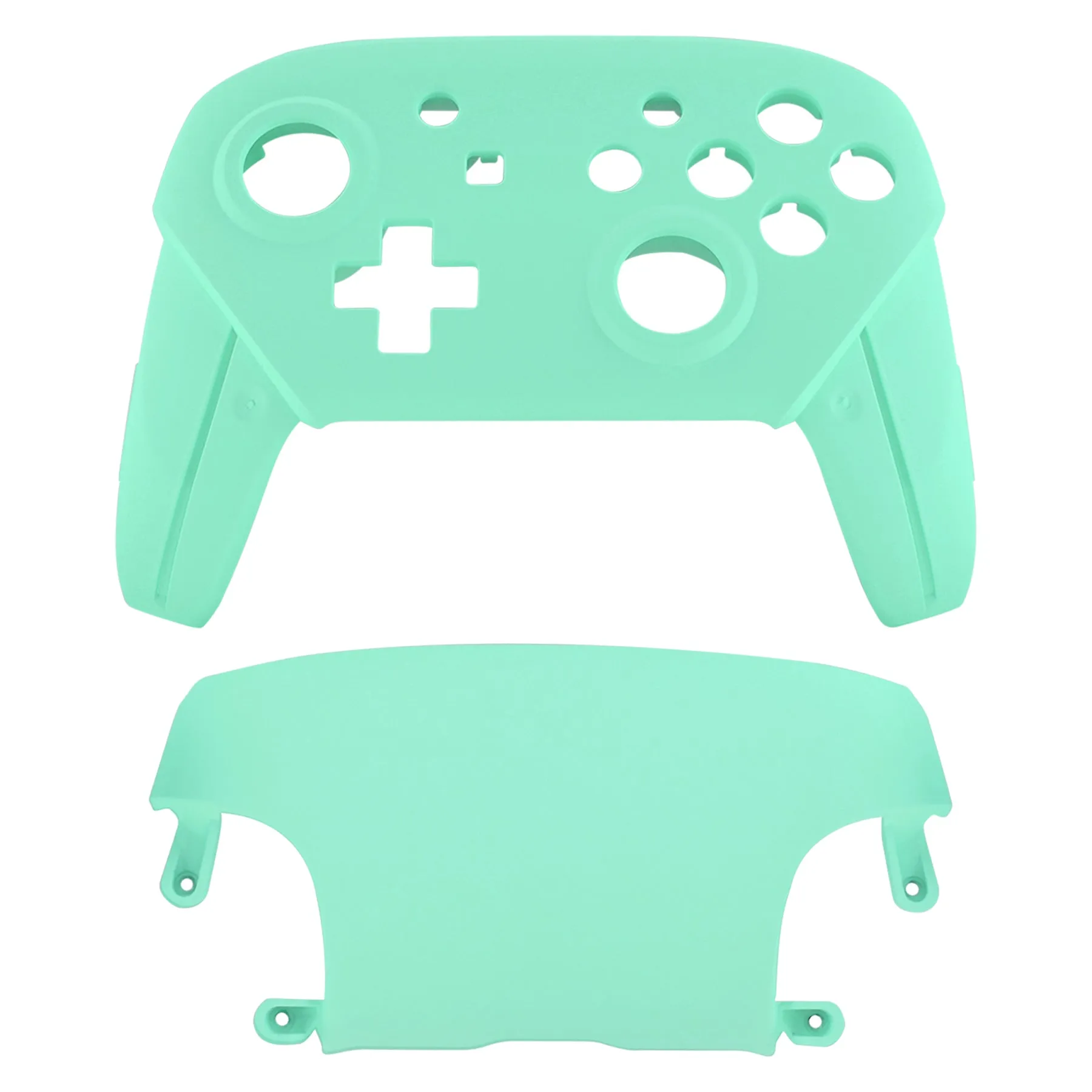 eXtremeRate Mint Green Faceplate and Backplate for Nintendo Switch Pro Controller, DIY Replacement Shell Housing Case for Nintendo Switch Pro - Controller NOT Included - MRP309