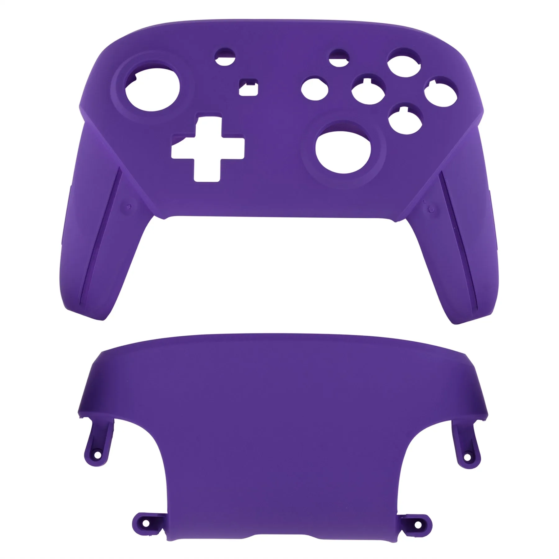 eXtremeRate Purple Faceplate and Backplate for Nintendo Switch Pro Controller, Soft Touch DIY Replacement Shell Housing Case for Nintendo Switch Pro - Controller NOT Included - MRP305