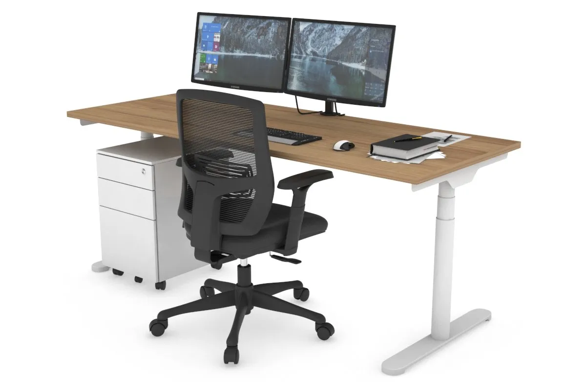 Flexi Premium Height Adjustable Single Workstation [1800L x 700W]