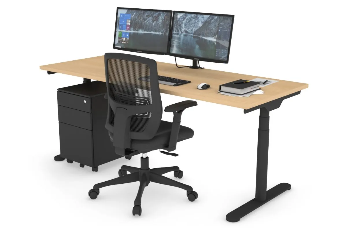 Flexi Premium Height Adjustable Single Workstation [1800L x 700W]