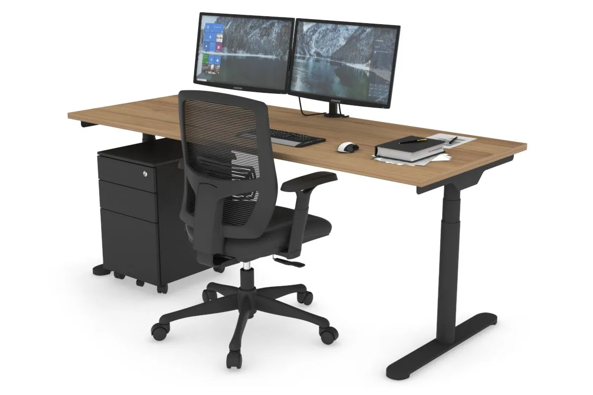 Flexi Premium Height Adjustable Single Workstation [1800L x 700W]