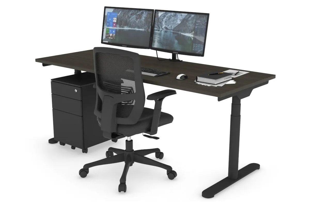 Flexi Premium Height Adjustable Single Workstation [1800L x 700W]