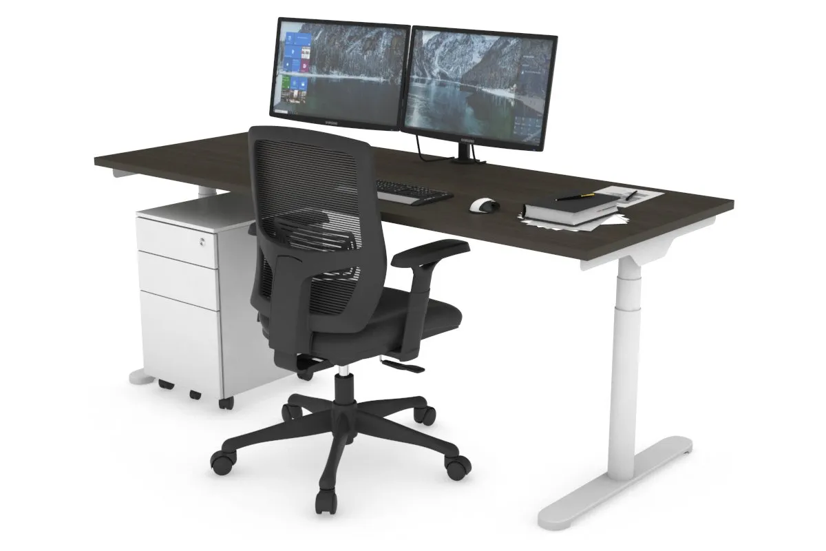 Flexi Premium Height Adjustable Single Workstation [1800L x 700W]