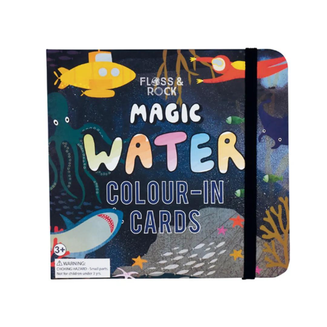 Floss & Rock Magic Colour Changing Water Cards – Deep Sea