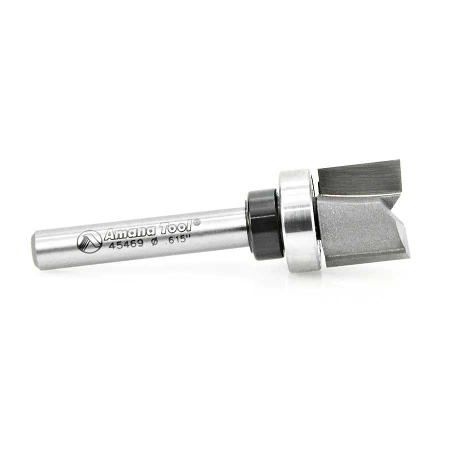 Flush Trim Plunge Router Bit | .615 Dia x 1⁄2 x 1⁄4" Shank | Keller | 45469 | 738685454695