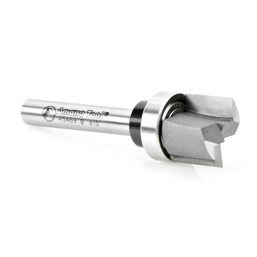 Flush Trim Plunge Router Bit | .615 Dia x 1⁄2 x 1⁄4" Shank | Keller | 45469 | 738685454695