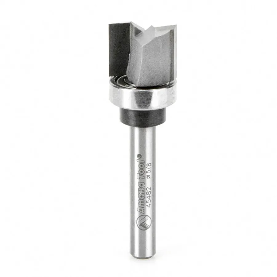 Flush Trim Plunge Router Bit | Various Dia x 1⁄2 x 1⁄4 Shank with Upper BB | 45487 | 738685454879