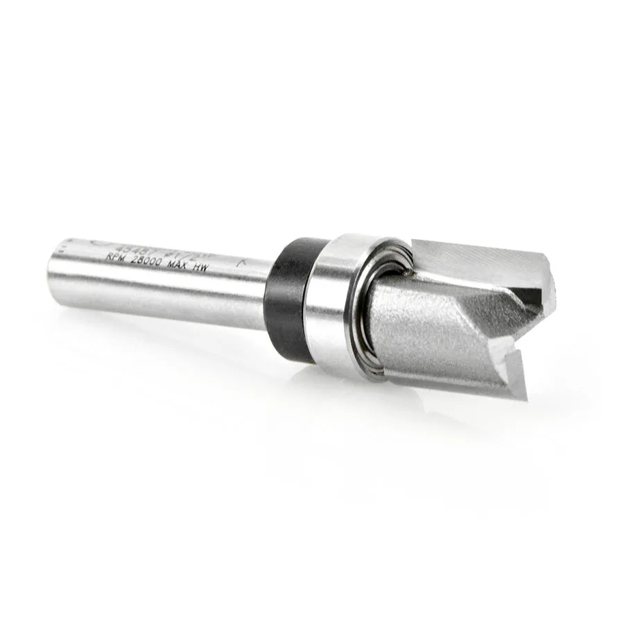 Flush Trim Plunge Router Bit | Various Dia x 1⁄2 x 1⁄4 Shank with Upper BB | 45487 | 738685454879