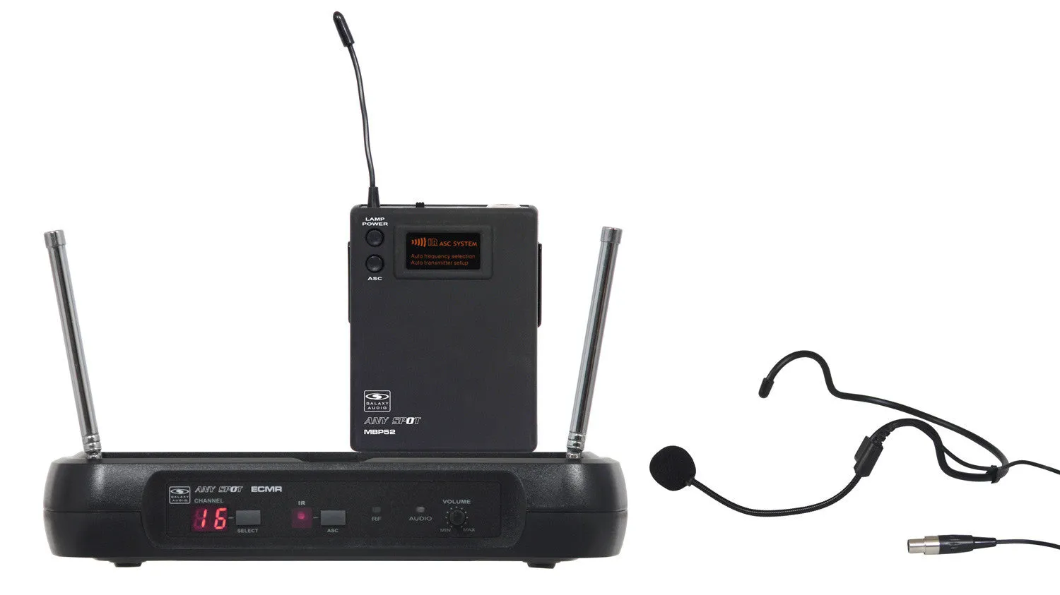 Galaxy Audio ECMR/52HSL ECM Headset System Freq CODE L