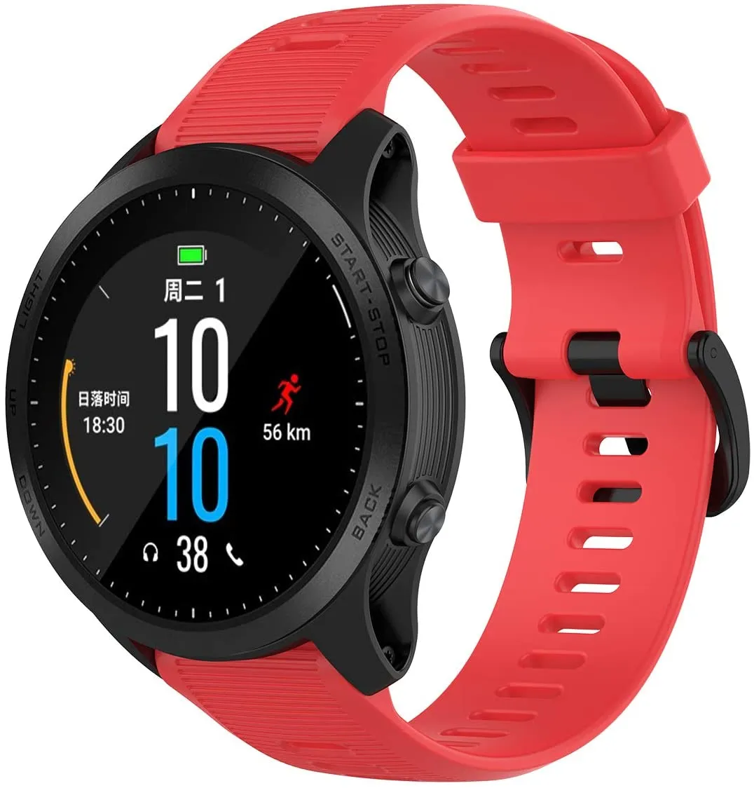 Garmin Forerunner 945 Bundle, Premium GPS Running/Triathlon Smartwatch (010-02063-10, Slate/Red/Purple)