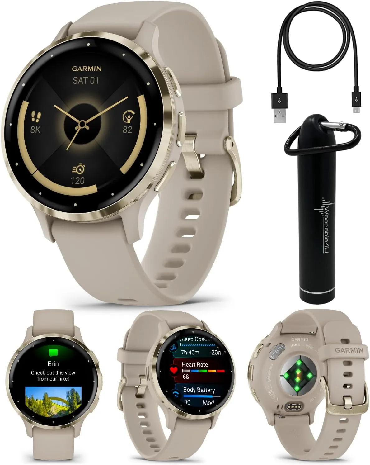 Garmin Venu 3S GPS Smartwatch, 41 mm