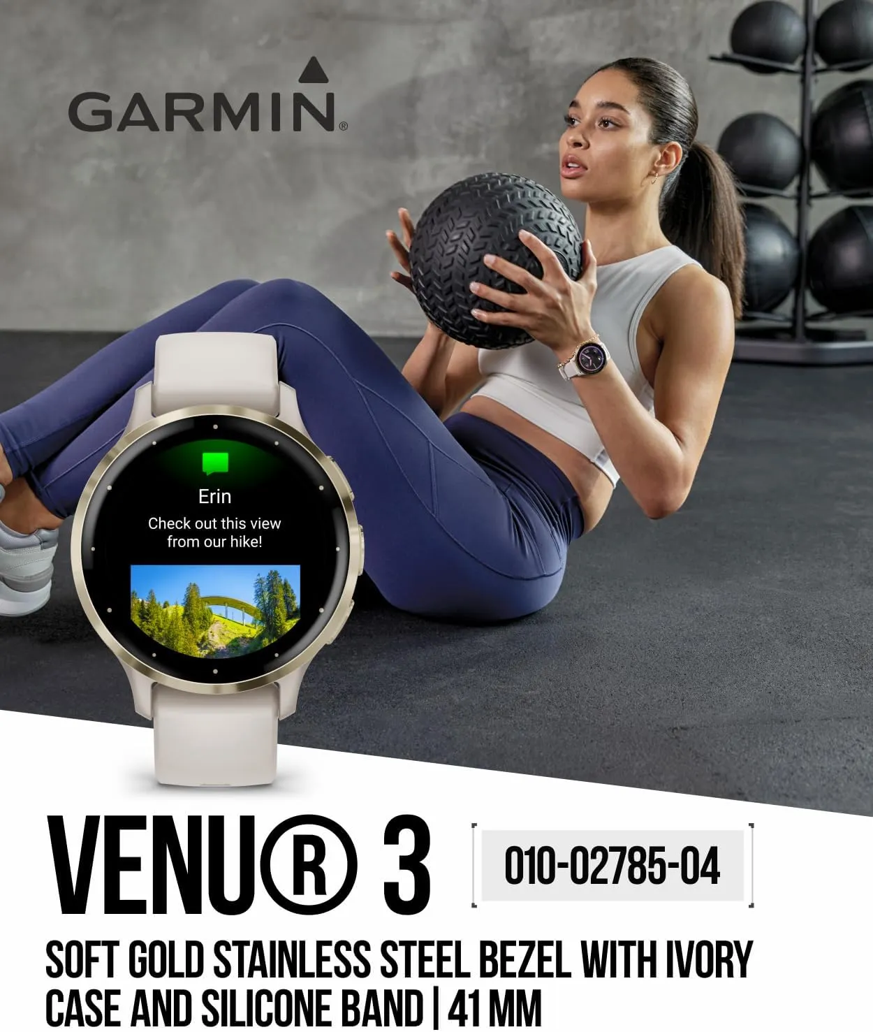 Garmin Venu 3S GPS Smartwatch, 41 mm